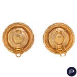 CHANEL X KARL LAGERFELD - 1980/90'S- PAIRE DE BOUCLES D'OREILLES