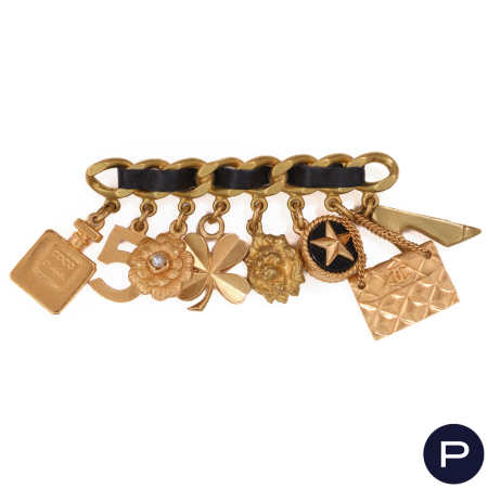 CHANEL X KARL LAGERFELD - PRINTEMPS-ÉTÉ 1995- BROCHE