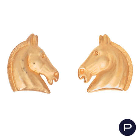 HERMÈS - 1990'S- PAIRE DE BOUCLES D'OREILLES