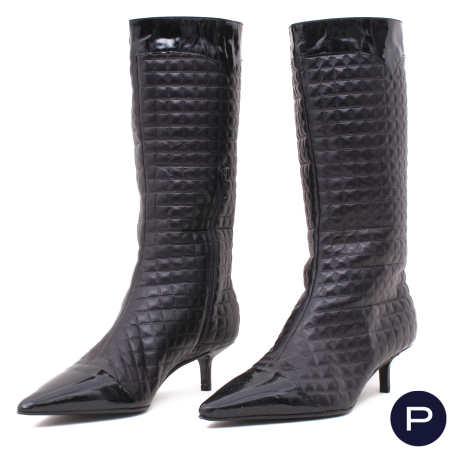 CHANEL X KARL LAGERFELD - 2000'S - PAIRE DE BOTTINES