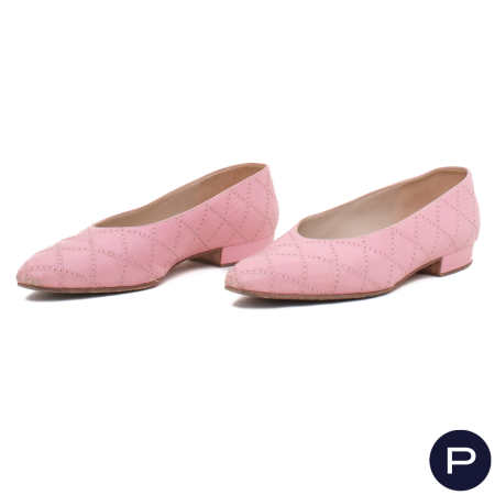 CHANEL X KARL LAGERFELD - 1980/90'S - PAIRE DE BALLERINES