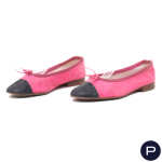 CHANEL X KARL LAGERFELD - 1980/90'S - PAIRE DE BALLERINES