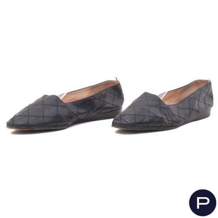 CHANEL X KARL LAGERFELD - 1980/90'S - PAIRE DE BALLERINES