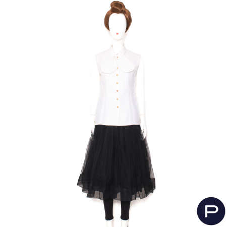 CHANEL BOUTIQUE X KARL LAGERFELD - 1990'S - CHEMISIER