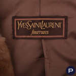 YVES SAINT LAURENT FOURRURES - CIRCA 1990 - MANTEAU