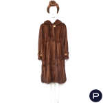 YVES SAINT LAURENT FOURRURES - CIRCA 1990 - MANTEAU