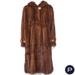 YVES SAINT LAURENT FOURRURES - CIRCA 1990 - MANTEAU