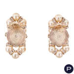 CHANEL X KARL LAGERFELD - 2000/10'S- PAIRE DE BOUCLES D'OREILLES