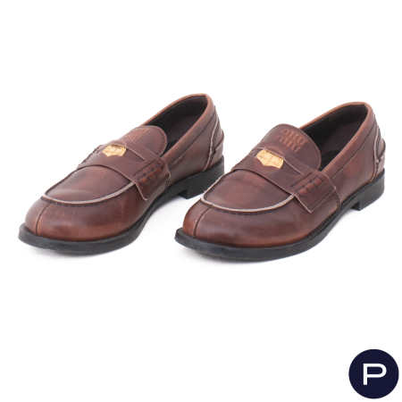 MIU MIU - PAIRE DE MOCASSINS