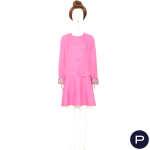 ANONYME - 1960/70'S - ROBE, ÉCHARPE