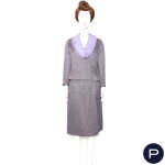 ANONYME - 1960/70'S - ENSEMBLE, VESTE CROISÉE, BLOUSE, JUPE, JUPE LONGUE