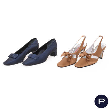 PHILIPPE MODEL - PAIRE D'ESCARPINS, PAIRE DE SLING-BACK