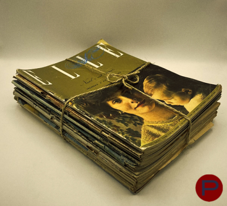 ELLE - 1950, 1953, 1954, 1955, 1959 - 17 MAGAZINES