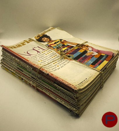 MARIE CLAIRE - 1967, 1966, 1965, 1964, 1963, 1961 - 10 MAGAZINES