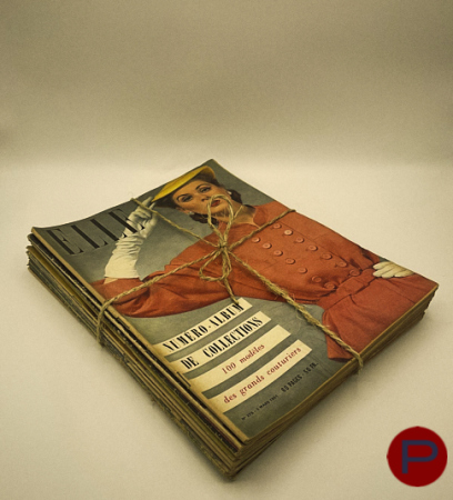 ELLE - 1950, 1951 - 14 MAGAZINES