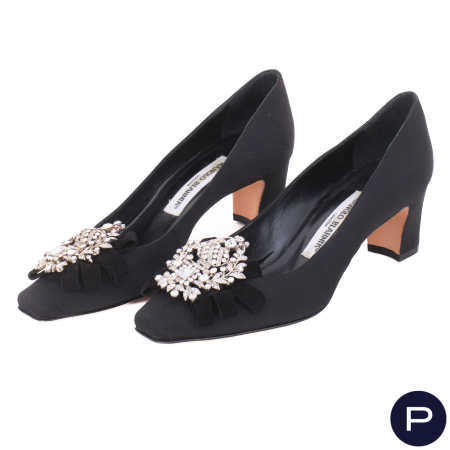 MANOLO BLAHNIK - PAIRE D'ESCARPINS