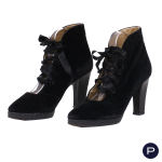 YVES SAINT LAURENT - 1980/90'S - PAIRE DE SOULIERS
