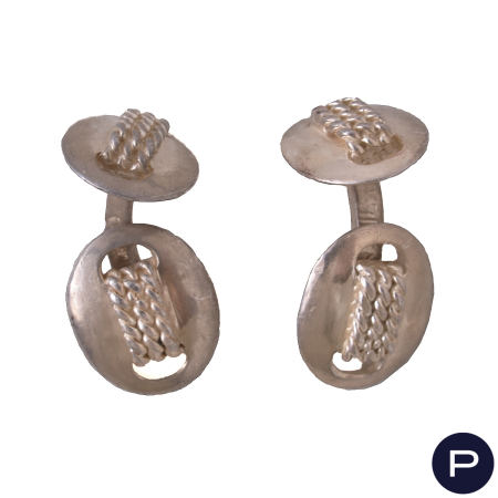 HERMÈS - CIRCA 1995- BOUTONS DE MANCHETTE