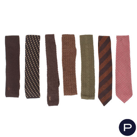 CHRISTIAN DIOR, CHRISTIAN DIOR BOUTIQUE MONSIEUR, YVES SAINT LAURENT, BARNES, ANONYME - 1970/80'S, 1903 - CRAVATE