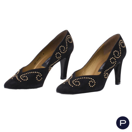 STUART WEITZMAN POUR HARRODS - 1980'S - PAIRE D'ESCARPINS