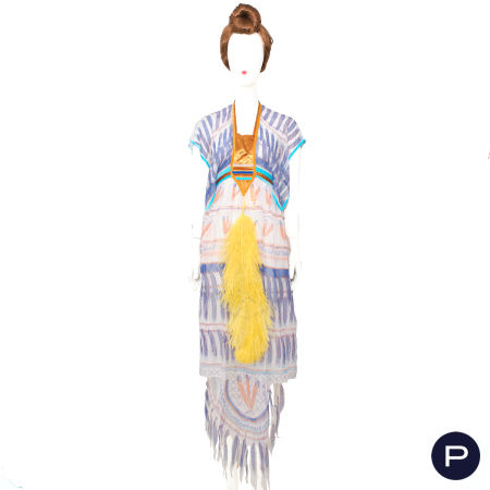 ZANDRA RHODES - PRINTEMPS-ÉTÉ 1974 - ROBE