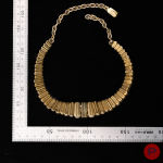 YVES SAINT LAURENT - 1980'S- RAS DE COU