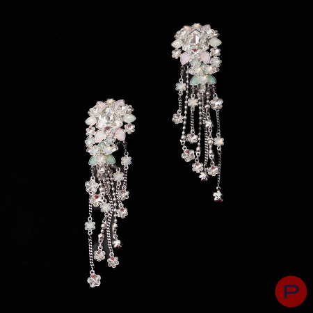 SWAROVSKI- PAIRE DE BOUCLES D'OREILLES