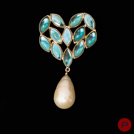 YVES SAINT LAURENT - 1980'S- BROCHE