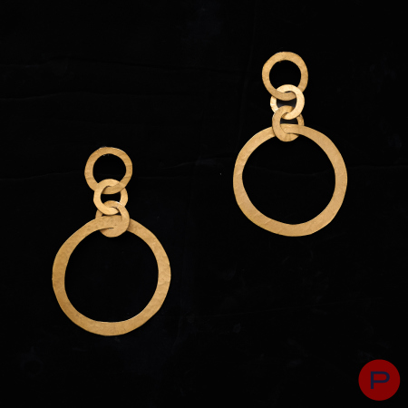 VAN DER STRAETEN- PAIRE DE BOUCLES D'OREILLES