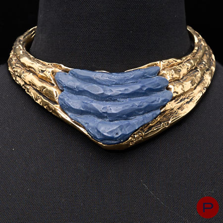 CLAUDE MONTANA X CLAIRE DEVE - CIRCA 1990- COLLIER TORQUE