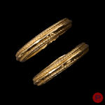 YVES SAINT LAURENT - 1980'S- PAIRE DE BOUCLES D'OREILLES