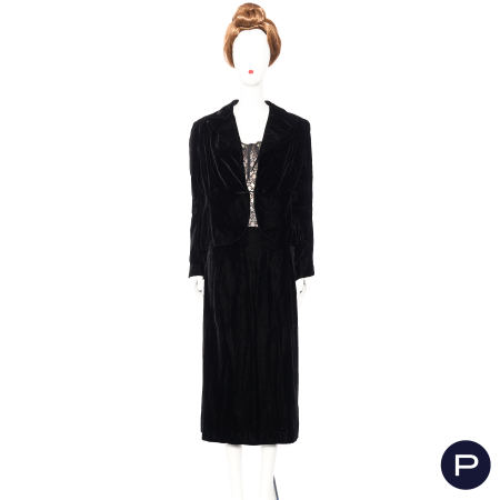 MAGGY ROUFF - 1930'S - ENSEMBLE, VESTE, JUPE