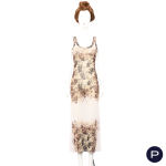 JEAN PAUL GAULTIER MAILLE CLASSIQUE - 1990'S - ENSEMBLE, VESTE, ROBE