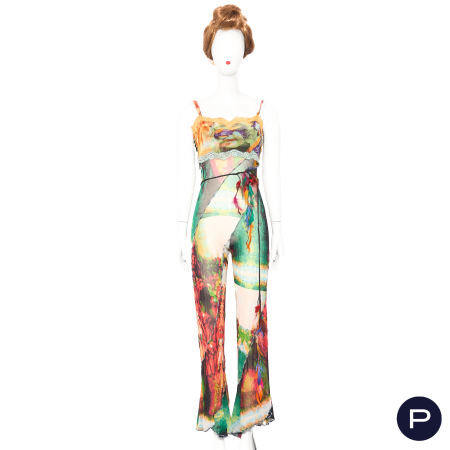 JEAN PAUL GAULTIER MAILLE - 1990'S - ENSEMBLE, HAUT, COMBINAISON