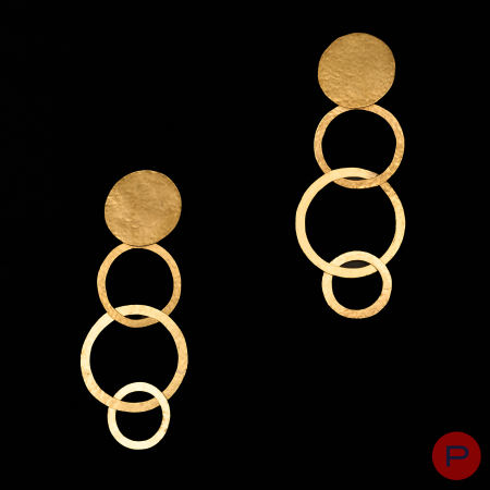 VAN DER STRAETEN- PAIRE DE BOUCLES D'OREILLES