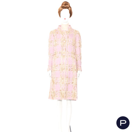 CHANEL - CIRCA 1970 - ENSEMBLE, MANTEAU, JUPE