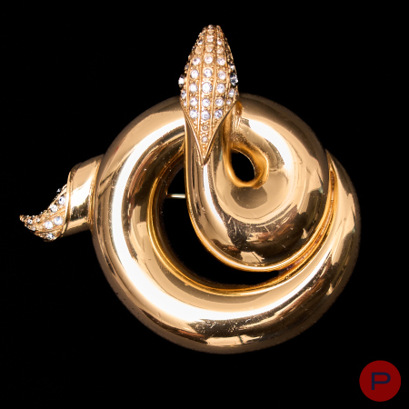 CHRISTIAN DIOR X GIANFRANCO FERRÉ - 1990'S- BROCHE-PENDENTIF