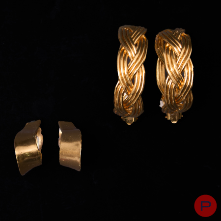 LANVIN, CHRISTIAN DIOR- BOUCLES D'OREILLES