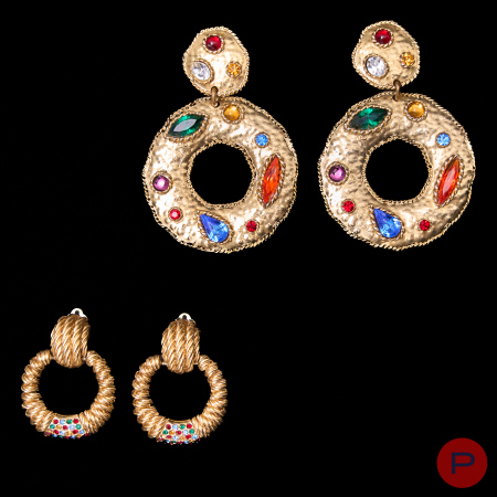 BALENCIAGA, ÉDOUARD RAMBAUD- BOUCLES D'OREILLES
