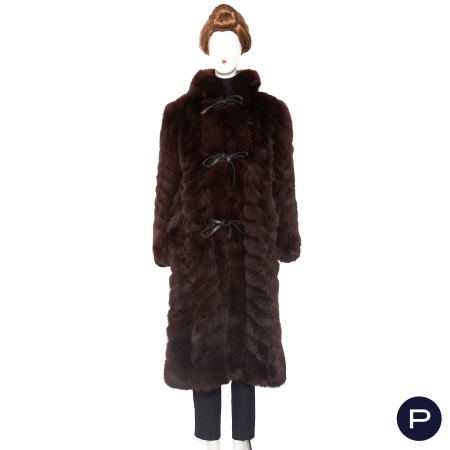 CHRISTIAN DIOR BOUTIQUE FOURRURE X FRÉDÉRIC CASTET - CIRCA 1980 - MANTEAU