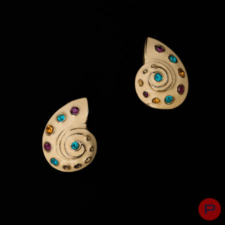 KENNETH J. LANE- PAIRE DE BOUCLES D'OREILLES