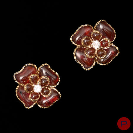 CHANEL - 2006- PAIRE DE BOUCLES D'OREILLES
