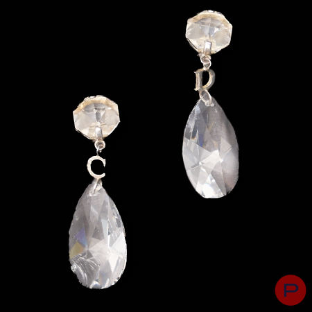 CHRISTIAN DIOR X JOHN GALLIANO - CIRCA 2000- PAIRE DE BOUCLES D'OREILLES