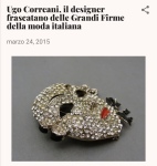 GIANNI VERSACE X UGO CORREANI  - CIRCA 1980- BROCHE