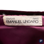 EMANUEL UNGARO COUTURE - CIRCA 1986 - ROBE