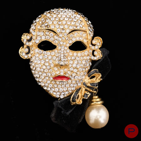 GIANNI VERSACE X UGO CORREANI  - CIRCA 1980- BROCHE