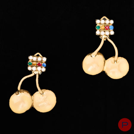 GIANNI DE LIGUORO - CIRCA 1980- BOUCLES D'OREILLES