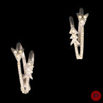 GIANNI VERSACE X UGO CORREANI  - CIRCA 1980- PAIRE DE BOUCLES D'OREILLES