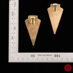 GIANNI VERSACE X UGO CORREANI  - CIRCA 1980- PAIRE DE BOUCLES D'OREILLES