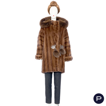 CHRISTIAN DIOR BOUTIQUE FOURRURE X FRÉDÉRIC CASTET - CIRCA 1980 - MANTEAU